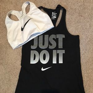 Nike tank/bra set